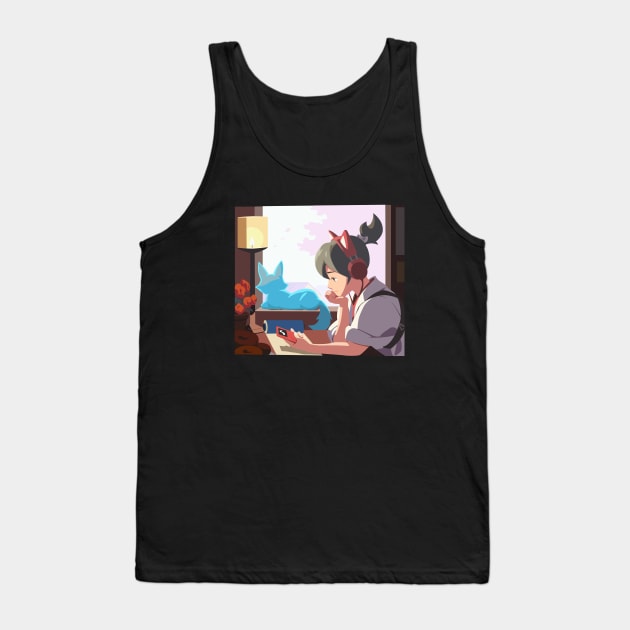 Lofi Kiriko Tank Top by JamesCMarshall